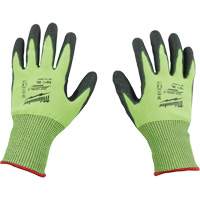 High Visibility Dipped Gloves, Size Small, 15 Gauge, Polyurethane Coated, Polyethylene Shell, ASTM ANSI Level A5 Helyx Safety & Industrial Supplies