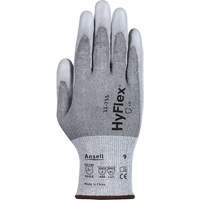 HyFlex&reg; 11-755 Cut Resistant Gloves, Size 6, 18 Gauge, Polyurethane Coated, Polyester/HPPE/Tungsten/Spandex Shell, ASTM ANSI Level A5/EN 388 Level E Helyx Safety & Industrial Supplies