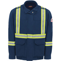 Blouson aviateur doubl&eacute; pour hommes avec garniture r&eacute;fl&eacute;chissante, Petit, Bleu marin, 29 cal/cm² Helyx Safety & Industrial Supplies