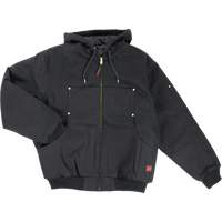 Hooded Duck Bomber Jacket, Men's, Small, Black Helyx Safety & Industrial Supplies