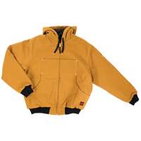 Hooded Duck Bomber Jacket, Men's, Small, Brown Helyx Safety & Industrial Supplies