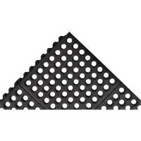 Tapis antifatigue &agrave; imbrication Cushion-Ease 550, &agrave; fentes, 3' x 3' x 3/4", Noir, Caoutchouc Helyx Safety & Industrial Supplies