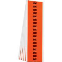 &eacute;tiquette de tension pour conduit  DC , 1/2" x 2-1/4", &eacute;toffe/Vinyle, Anglais Helyx Safety & Industrial Supplies
