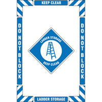 "Ladder Storage" Floor Marking Kit, Adhesive, English with Pictogram Helyx Safety & Industrial Supplies