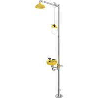 Douche durgence et douche oculaire combin&eacute;es, Socle Helyx Safety & Industrial Supplies