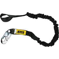 Longe &agrave; amortisseur de choc r&eacute;sistant &agrave; larc &eacute;lectrique, 6', Point d'ancrage &agrave; Mousqueton verrouillable, Boucle d'&eacute;tranglement aux jambes, Nylon Helyx Safety & Industrial Supplies