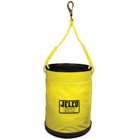 Seau escamotable avec rev&ecirc;tement en vinyle, 11" lo x 11" la x 16" h, Nylon, Noir/Jaune Helyx Safety & Industrial Supplies