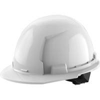 Casque de s&eacute;curit&eacute; &agrave; bordure avant, R&eacute;pond aux normes CSA type 1, Suspension Rochet, Non ventil&eacute; Helyx Safety & Industrial Supplies