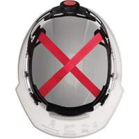 Casque de s&eacute;curit&eacute; &agrave; bordure avant, R&eacute;pond aux normes CSA type 1, Suspension Rochet, Non ventil&eacute; Helyx Safety & Industrial Supplies