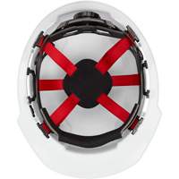 Casque de s&eacute;curit&eacute; &agrave; bordure avant, R&eacute;pond aux normes CSA type 1, Suspension Rochet, Non ventil&eacute; Helyx Safety & Industrial Supplies