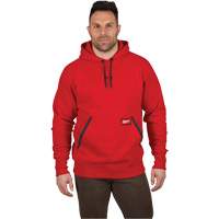Heavy-Duty Pullover Hoodie, Men's, Small, Red Helyx Safety & Industrial Supplies