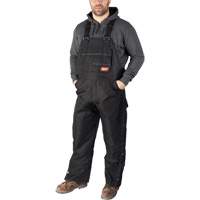 GridIron Regular Length Zip-To-Thigh Bib Overall, Men's, Large, Black Helyx Safety & Industrial Supplies