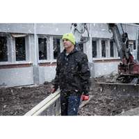High-Visbility Cuffed Beanie, One Size, Green Helyx Safety & Industrial Supplies