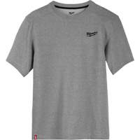 Hybrid Work Tee Shirt, Men's, Small, Grey Helyx Safety & Industrial Supplies