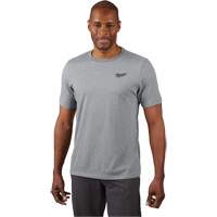 Hybrid Work Tee Shirt, Men's, Small, Grey Helyx Safety & Industrial Supplies