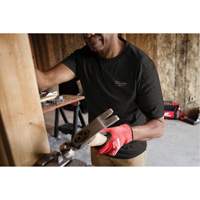 Hybrid Work Tee Shirt, Men's, Small, Black Helyx Safety & Industrial Supplies