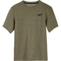 Hybrid Work Tee Shirt, Men's, Small, Green Helyx Safety & Industrial Supplies