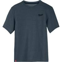 Hybrid Work Tee Shirt, Men's, Small, Blue Helyx Safety & Industrial Supplies