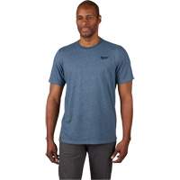 Hybrid Work Tee Shirt, Men's, Small, Blue Helyx Safety & Industrial Supplies