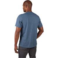 Hybrid Work Tee Shirt, Men's, Small, Blue Helyx Safety & Industrial Supplies