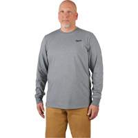 Hybrid Work Tee Shirt, Men's, Small, Grey Helyx Safety & Industrial Supplies