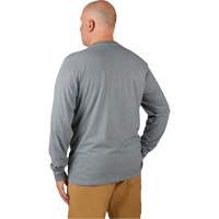 Hybrid Work Tee Shirt, Men's, Small, Grey Helyx Safety & Industrial Supplies