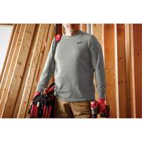 Hybrid Work Tee Shirt, Men's, Small, Grey Helyx Safety & Industrial Supplies