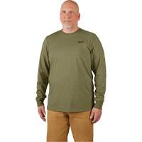 Hybrid Work Tee Shirt, Men's, Small, Green Helyx Safety & Industrial Supplies
