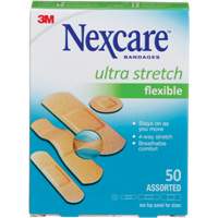 Pansements ultra-extensibles Nexcare, Assorti, Plastique, Non st&eacute;rile Helyx Safety & Industrial Supplies