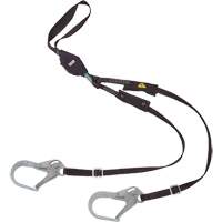 V-Series Utility Energy Absorbing Lanyard, 6', Rebar Hook Center, Snap Hook Leg Ends, Nylon Helyx Safety & Industrial Supplies