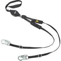 V-Series Utility Energy Absorbing Lanyard, 6', Snap Hook Center, Snap Hook Leg Ends, Nylon Helyx Safety & Industrial Supplies