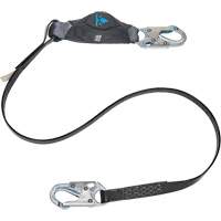 Anti-Corrosion Energy Absorbing Lanyard, 6', Snap Hook Center, Snap Hook Leg Ends, Polyester Helyx Safety & Industrial Supplies