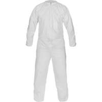 Combinaison non st&eacute;rile de fabrication &eacute;co-efficace CleanMax, Moyen, Blanc, Microporeux Helyx Safety & Industrial Supplies