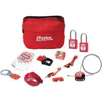 Standard Lockout Kit with Zenex Thermoplastic Locks, Electrical/Valve Kit, 14 Components Helyx Safety & Industrial Supplies