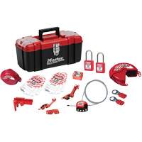 Basic Lockout Kit with Zenex Thermoplastic Locks, Electrical/Valve Kit, 19 Components Helyx Safety & Industrial Supplies