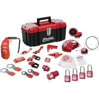 Premier Lockout Kit with Zenex Thermoplastic Locks, Electrical/Valve Kit, 27 Components Helyx Safety & Industrial Supplies
