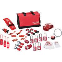 Premier Lockout Kit with Zenex Thermoplastic Locks, Electrical/Valve Kit, 34 Components Helyx Safety & Industrial Supplies