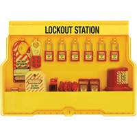 Station de cadenassage dappareils &eacute;lectriques de qualit&eacute; sup&eacute;rieure, Cadenas Thermoplastique, Capacit&eacute; de 16, Cadenas Compris Helyx Safety & Industrial Supplies