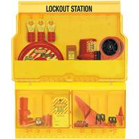 Station de cadenassage pour vannes et appareils &eacute;lectriques de luxe et de qualit&eacute; sup&eacute;rieure, Cadenas Aucune, Capacit&eacute; de 32, Cadenas Non compris Helyx Safety & Industrial Supplies