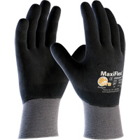 Gants compatibles avec les &eacute;crans tactiles ATG MaxiFlex Ultimate, Grand, R&ecirc;vetement Nitrile, Calibre 15, Enveloppe en Nylon/&eacute;lasthanne Helyx Safety & Industrial Supplies