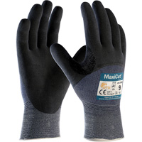 ATG MaxiCut&reg; Ultra Seamless Knit Cut Resistant Gloves, Size Large, 15 Gauge, Nitrile Coated, Engineered Yarn Shell, ASTM ANSI Level A3/EN 388 Level 5/EN 388 Level C Helyx Safety & Industrial Supplies