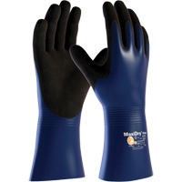 Gants r&eacute;sistant aux produits chimiques et aux coupures ATG MaxiDry Plus, Grand, R&ecirc;vetement Nitrile, Enveloppe en Nylon/&eacute;lasthanne Helyx Safety & Industrial Supplies