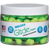 Glide&reg; Foam Earplugs, Bulk - Canister Helyx Safety & Industrial Supplies