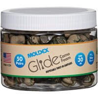Glide&reg; Camo Foam Earplugs, Bulk - Canister Helyx Safety & Industrial Supplies