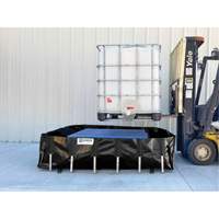 Ultra-IBC Berm&reg; Spill Berm, 400 US gal. Capacity, 6' W x 6' L x 18" H, L-Bracket Helyx Safety & Industrial Supplies