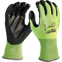 Gants haute visibilit&eacute; r&eacute;sistant aux coupures, Taille Petit, Calibre 13, Rev&ecirc;tement Nitrile/Polyur&eacute;thane, Enveloppe en Poly&eacute;thyl&egrave;ne, ANSI/ISEA 105 niveau 4 Helyx Safety & Industrial Supplies