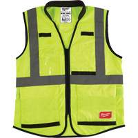 Performance Safety Vest, High Visibility Lime-Yellow, Large/X-Large Helyx Safety & Industrial Supplies