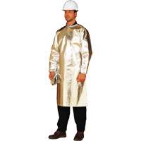 Long tablier/sarrau de protection thermique ALM 300, 48" lo, Fibre de verre aluminis&eacute;e Helyx Safety & Industrial Supplies
