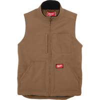Heavy-Duty Sherpa-Lined Vest, Men's, Small, Brown Helyx Safety & Industrial Supplies