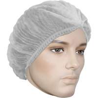 Cova-Cap Pleated Bouffant Cap, Polypropylene, 21", White Helyx Safety & Industrial Supplies